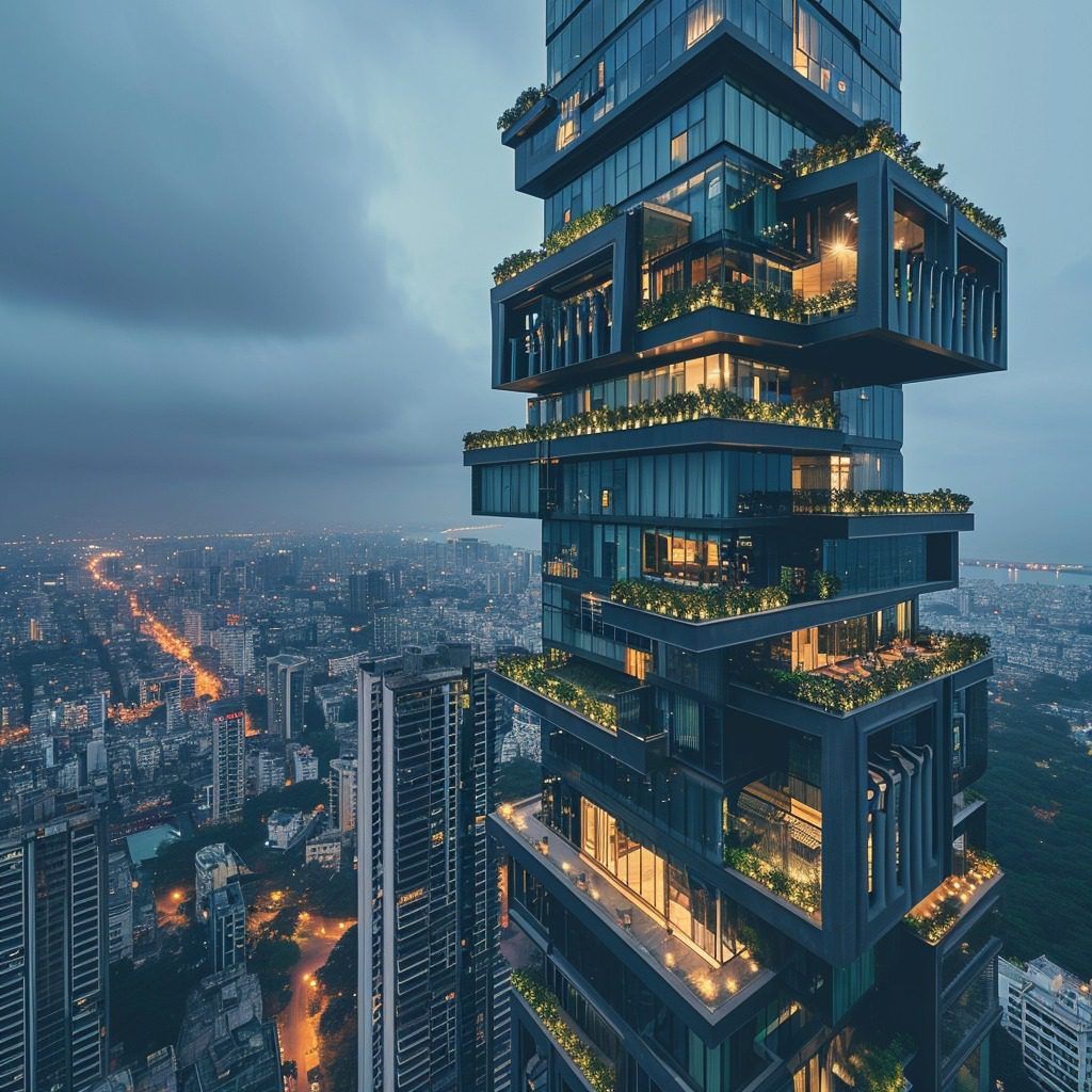 mukesh ambani house, antilia, indias most ecpensive house l indias richest family house