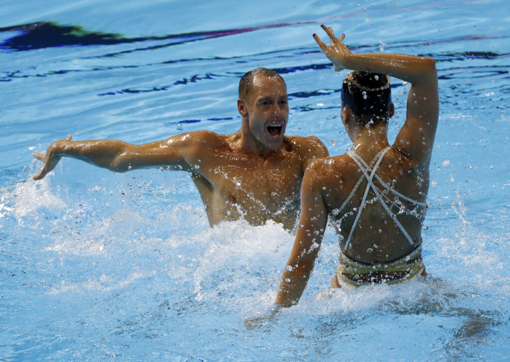 artistic swimming olympics men and women