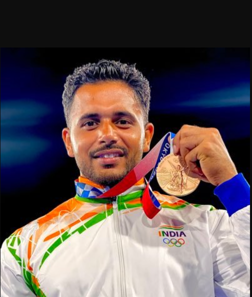 harmanpreet singh with medals