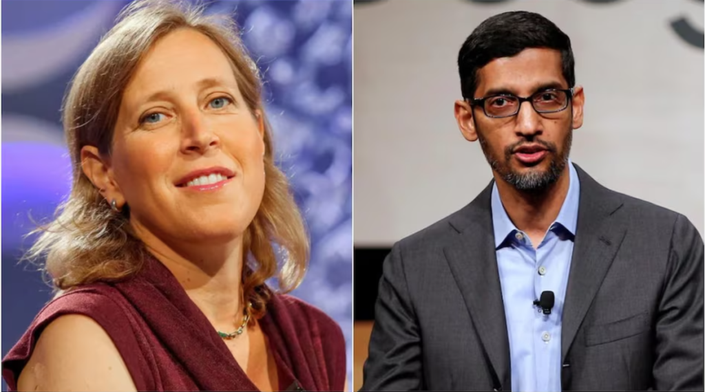 susan wojcicki and sunder pichai