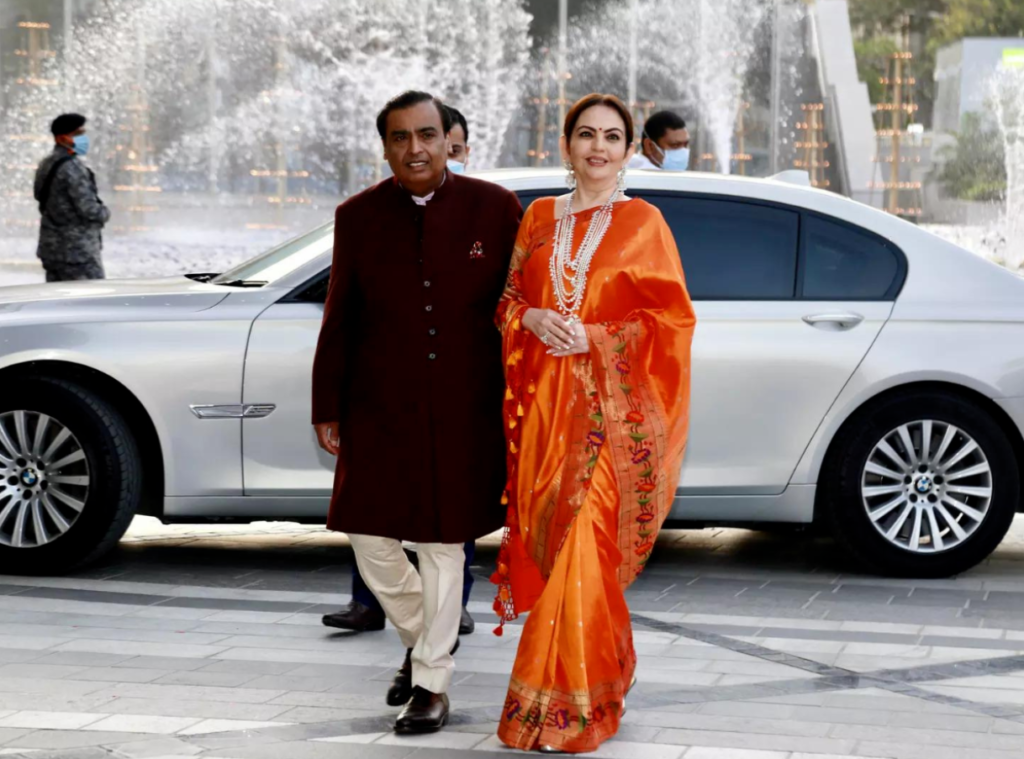 mukesh ambani and his wife nita ambani