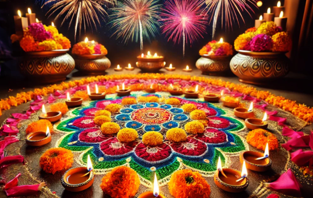 rangooli on diwali