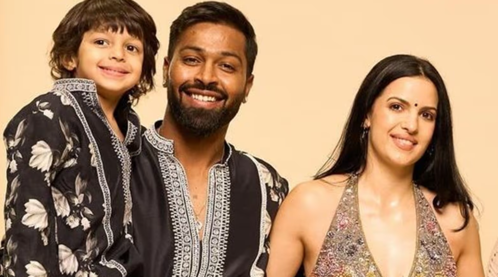 hardik pandya wife and their kid